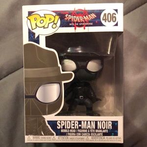Spider-Man Noir with Hat 406 from Into the Spider-Verse Marvel Funko Pop